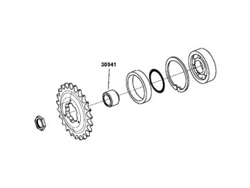80-84 FLT, 81-84 FLTC, 82-84 FXR, 82-84 FXRS, 83-84 FXRT, 84 FXRSDG5-Speed Transmission Sprocket Spacer