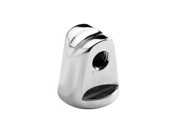 Headlight Mounting Block Measures 1 1/4" base diameter with 3/8"-16 hole Chrome
