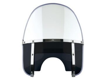 Beaded Heavy Duty Windshield Height: 21,25", Width: 22,5", Clear Screen with black Lower Screen Clear