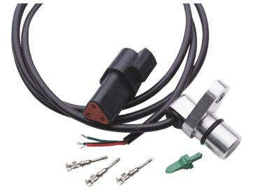 95-05 Dyna, 94-96 TouringTransmission Speedometer Sensor, Chrome Billet Housing Speed Sensor