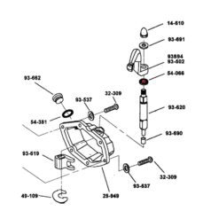 86-05 Sportster, 06-13 Dyna, 07-13 Softail, 07-13 Touring, 09-13 TrikeOil Seal Clutch Lever Clutch Lever Oil Seal