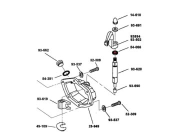 86-05 Sportster, 06-13 Dyna, 07-13 Softail, 07-13 Touring, 09-13 TrikeOil Seal Clutch Lever Clutch Lever Oil Seal