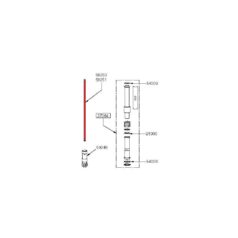 00-19 RevTech 88, 00-05 RevTech 100PUSHROD SET ENGINE Black Pushrod Set for 1 Hole Lifters