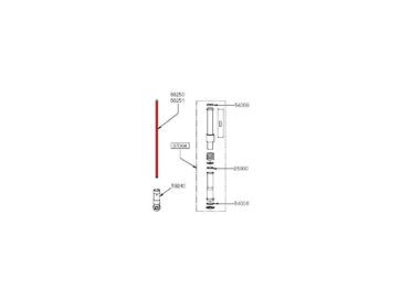 00-19 RevTech 88, 00-05 RevTech 100PUSHROD SET ENGINE Black Pushrod Set for 1 Hole Lifters