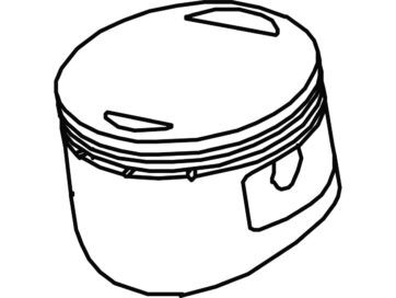 00-19 RevTech 88CAST EVO 3-5/8"+.00075" PISTN Cast Piston for Evo