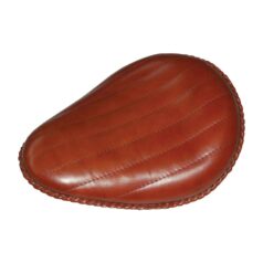 13" Bad Ass Vertical Solo Seat Brown Leather