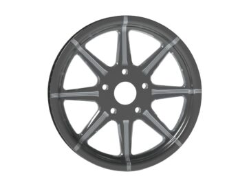 82-84 FL Shovel, 85-94 FX Model, 91-99 Dyna, 87-99 Softail, 86-03 TouringVelocity Belt Pulley Black 1 1/2" 70 teeth