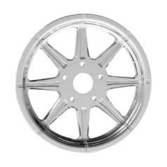 82-84 FL Shovel, 85-94 FX Model, 91-99 Dyna, 87-99 Softail, 86-03 TouringVelocity Belt Pulley Chrome 1 1/2" 70 teeth