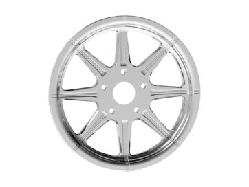 82-84 FL Shovel, 85-94 FX Model, 91-99 Dyna, 87-99 Softail, 86-03 TouringVelocity Belt Pulley Chrome 1 1/2" 70 teeth