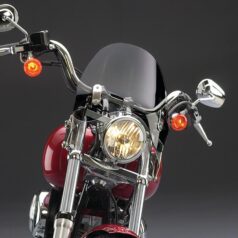 93-03 FXDWG, 04-05 FXDWGI, 80-85 FXWG, 83 FXDGSwitchBlade Deflector Quick Release Windshield Height: 14,5", Width: 13,5" Light Smoke