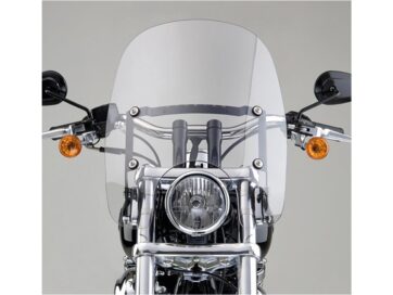 06-17 Dyna, 93-03 FXDWG, 04-05 FXDWGI, 80-85 FXWG, 84-89, 99-03, 07 FXST, 87-98, 07-10 FXSTC, 99-03, 07-09 FXSTB, 01-02, 04-06 FXSTI, 01-02, 04, 06 FXSTBI, 08-11 FXCWC, 11-12 FXS, 13 FXS 103Spartan Windshield Height: 16,25", Width: 18" Clear