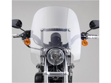 88-20 Sportster, 91-05 Dyna, 89-94 FXRSpartan Windshield Height: 16,25", Width: 18" Clear
