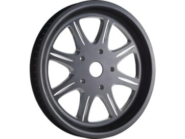 82-84 FL Shovel, 85-94 FX Model, 91-99 Dyna, 87-99 Softail, 86-03 TouringMeridian Belt Pulley Black 1 1/2" 70 teeth