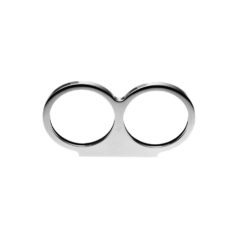 3 3/8" OEM Tacho / Speedo Dual Gauge Top Clamp Bracket Chrome