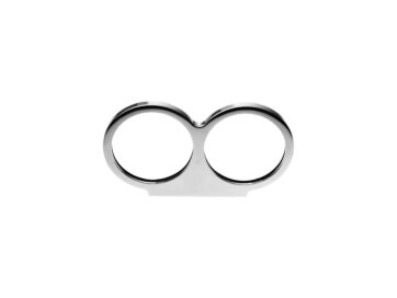 3 3/8" OEM Tacho / Speedo Dual Gauge Top Clamp Bracket Chrome