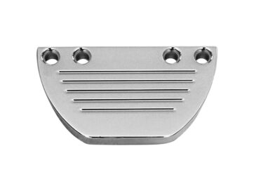 74-03 Sportster, 74-84 FX Shovel, 85-94 FX Model, 91-03 Dyna, 84-03 SoftailHandlebar Gauge Mount Clamp With four indicator holes, flat clamp Chrome
