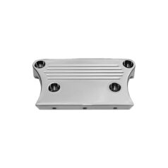 74-08 Sportster, 74-84 FX Shovel, 85-94 FX Model, 91-08 Dyna, 84-08 SoftailBack and Down Handlebar Gauge Mount Clamp With four indicator holes, 25° clamp Chrome