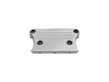 74-08 Sportster, 74-84 FX Shovel, 85-94 FX Model, 91-08 Dyna, 84-08 SoftailBack and Down Handlebar Gauge Mount Clamp With four indicator holes, 25° clamp Chrome