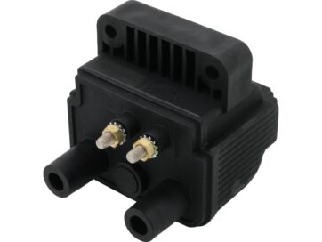 65 Panhead, 66-79 FL Shovel, 71-79 FX Shovel, 65-79 SportsterMotorFactory Ignition Coils Compact Case Black 5 Ohm Dual Fire