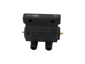 65 Panhead, 66-79 FL Shovel, 71-79 FX Shovel, 65-79 SportsterMotorFactory Ignition Coils Molded Case Black 5 Ohm Dual Fire
