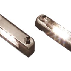 Side FX LED Housing Blue LED Chrome Clear