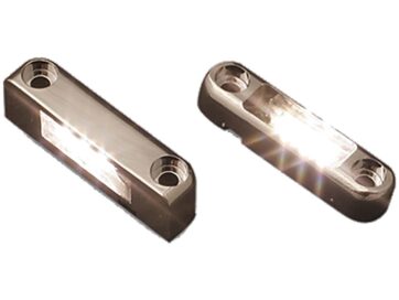Side FX LED Housing Blue LED Chrome Clear