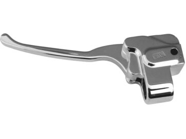 82-06 Sportster, 85-94 FX Model, 91-06 Dyna, 84-06 Softail, 82-84 FX Shovel, 82-84 FL Shovel, (except 82-84 FLT, 82-84 FLTC)Custom Clutch Cable Perch Assembly Without switch kit Aluminium Polished