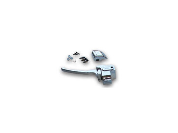 82-06 Sportster, 85-94 FX Model, 91-06 Dyna, 84-06 Softail, 82-84 FX Shovel, 82-84 FL Shovel, (except 82-84 FLT, 82-84 FLTC)Custom Clutch Cable Perch Assembly With switch kit Chrome