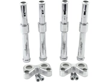 91-03 Sportster, 97-02 M2, 97-98 S1, 97-99 S3, 99-02 X1Pushrod Cover Kit Chrome