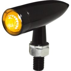 Mono Bullet LED Turn Signal Black Anodized Clear LED