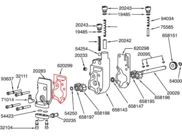 04-19 RevTech 110, 05-19 RevTech 100 4x4, 09-19 RevTech 115, 09-19 RevTech 125Oil Pump Top Cover Gasket Pack 10