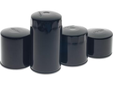 80-84 Sportster, 82-84 FL Shovel, 82-84 FX Shovel, 85-86 FX ModelHigh-Performance Oil Filter with Magnet For Shovelhead, Ironhead, Early Evolution Engine (Short) Black