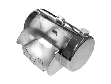00-17 SoftailCustom Round Oil Tank Chrome