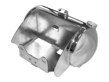 00-17 SoftailCustom Round Domed Oil Tank Chrome