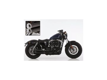 14-20 SportsterDouble Groove 2 in 2 Exhaust System Black Satin