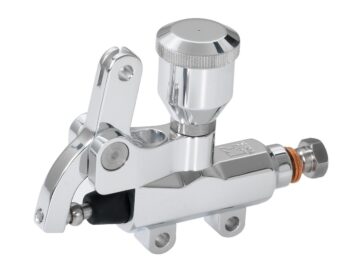 Wire Operated Master Cylinder With oil reservoir Aluminium Polished 14 mm Cable Clutch Cable_Brake