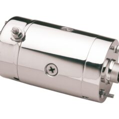 82-84 FL Shovel, 74-84 FX Shovel, 85-88 FX Model, 85-88 Touring, 84-88 Softail, 74-76 XLHitachi-Style Starter Chrome 1.4 kW