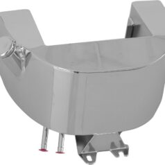 58-64 Panhead, 79-84 FL Shovel, 79-84 FX Shovel3,5 Quart Custom Wrap Around Side-fill Oil Tank with push-on hose barbs Chrome