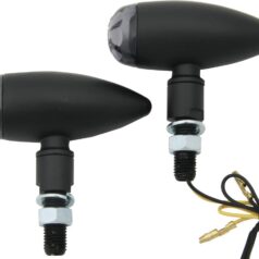 Micro Bullet LED Turn Signal Black Tinted LED