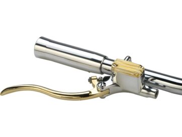 Deluxe Brake Master Cylinder Kit Brass Polished Lever and Master Cylinder Cover Aluminium Polished 12 mm 1" Single Disc