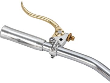 Deluxe Clutch Cable Perch Assembly Brass Polished Lever Aluminium Polished 1" Cable Clutch