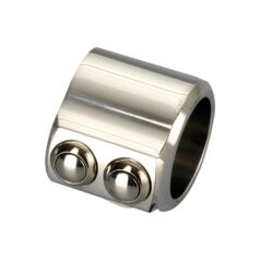 Switch Housing Dual button Aluminium Polished 1"