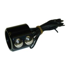 Switch Housing Dual button Black 1"
