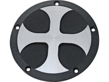 99-17 Dyna, 99-18 Softail, (except 18 FLSB), 99-15 Touring, (except 15 FLHTKL, 15 FLHTCUL), 09-15 TrikeCross Clutch Cover 5-hole Bi-Color Anodized
