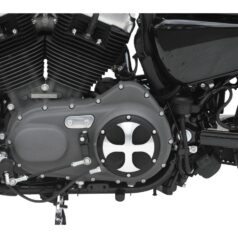 04-20 SportsterCross Clutch Cover 6-hole Bi-Color Anodized