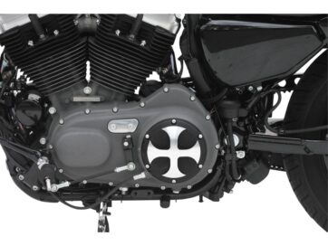 04-20 SportsterCross Clutch Cover 6-hole Bi-Color Anodized