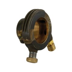 Deluxe External Throttle Housing With Brass Throttle Clamp Screw and Cable Register Brass Raw 1" Single Cable