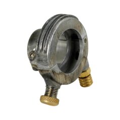 Deluxe External Throttle Housing With Brass Throttle Clamp Screw and Cable Register Aluminium Raw 1" Single Cable