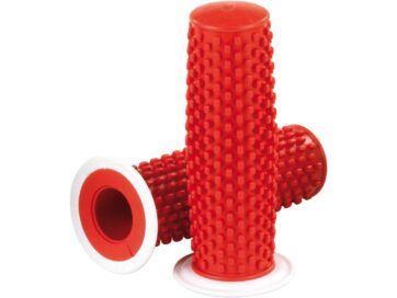 81-84 FL Shovel, 81-84 FX Shovel, 85-94 FX Model, 81-20 Sportster, 91-17 Dyna, 84-23 Softail, 86-23 Touring, 09-23 Trike, 02-17 V-RodRubber Grips Red 1" Throttle By Wire Throttle Cables