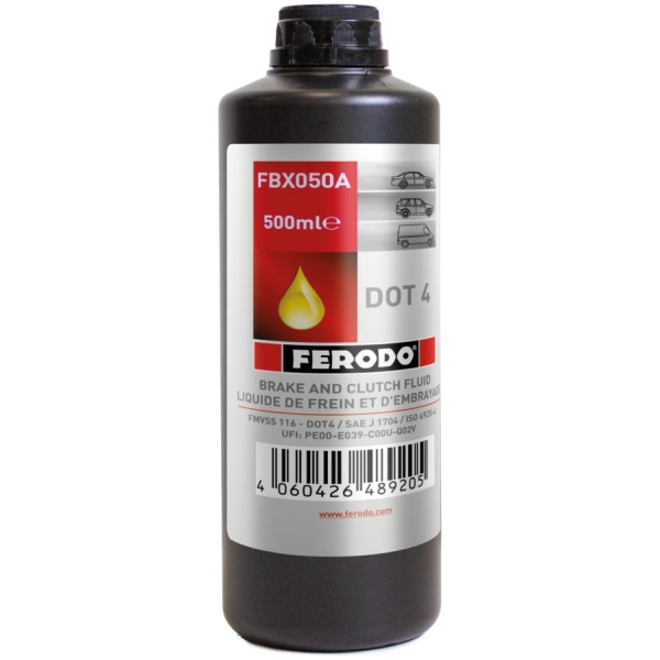 DOT 4 Brake Fluid 500ml bottle